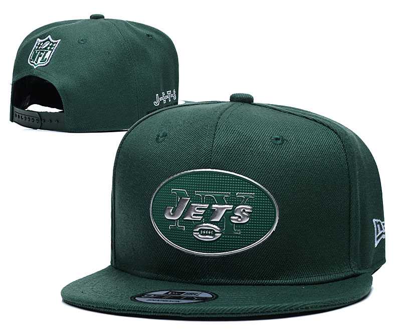 New York Jets Team Logo Adjustable Hat YD (9)
